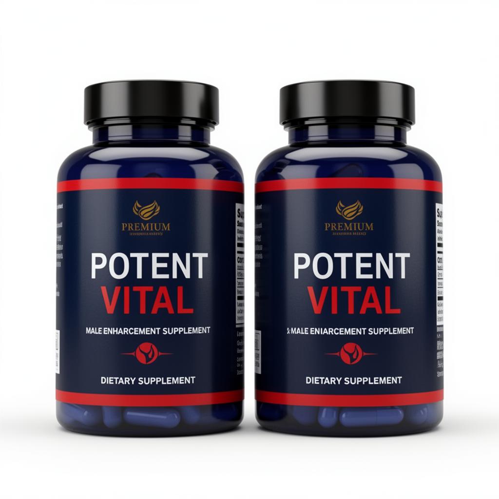 Potent Vital Male Enhancement Supplement Bottle